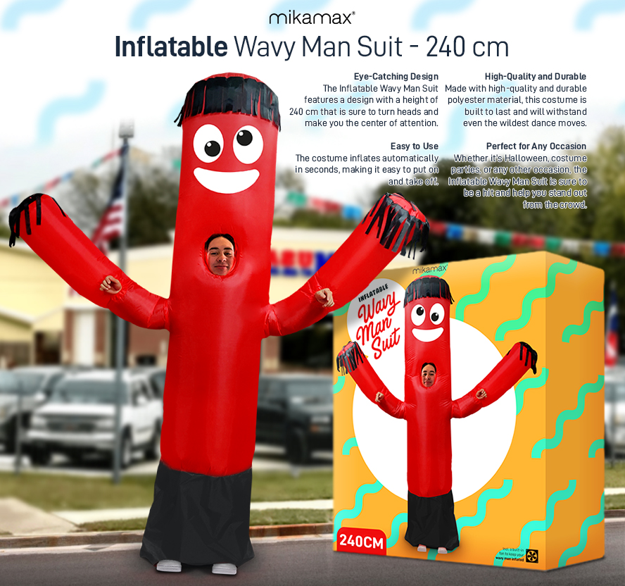 मैन सूट इन्फ्लैटेबल वेवी मैन