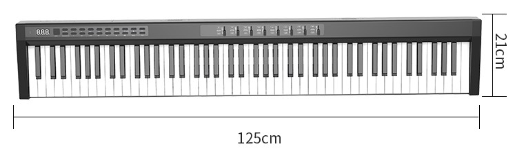 इलेक्ट्रॉनिक कीबोर्ड (पियानो) 125 सेमी