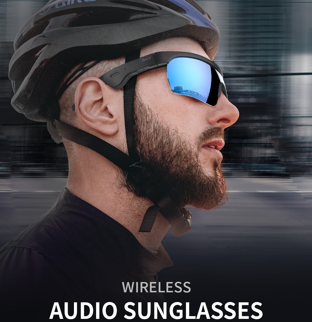 संगीत सुनने के लिए स्मार्ट ऑडियो धूप का चश्मा स्पोर्ट्स ब्लूटूथ चश्मा
