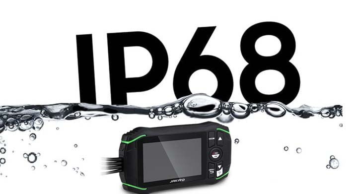 IP68 सुरक्षा - मोटरसाइकिल पर वाटरप्रूफ + डस्टप्रूफ कैमरा