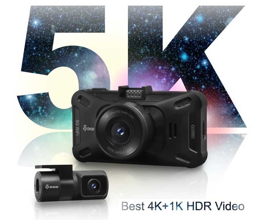 बेस्ट डैश कैम 4k 5k कार कैमरा डुअल DOD GS980D