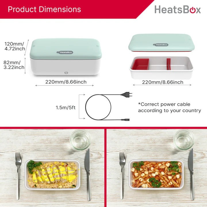 हीट्सबॉक्स जीवन बॉक्स भोजन थर्मो इलेक्ट्रिक हीटिंग पोर्टेबल