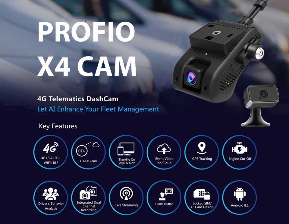 क्लाउड कार कैमरा Profio X4