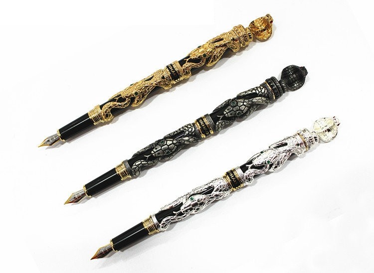लक्ज़री कोबरा स्नेक पेन - अनोखा उपहार स्याही पेन