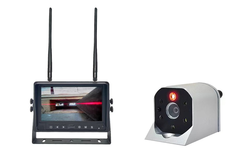 लेजर + 5x एलईडी सफेद रोशनी के साथ फोर्कलिफ्ट के लिए सुरक्षा कैमरा सिस्टम