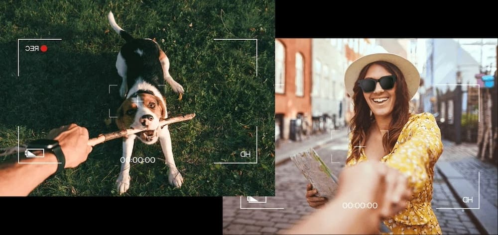 कैमरा और आभासी वास्तविकता 3 डी के साथ चश्मा